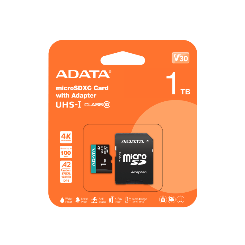 MICROSDHC 128GB AUSDX128GUI3V30SA2-RA1