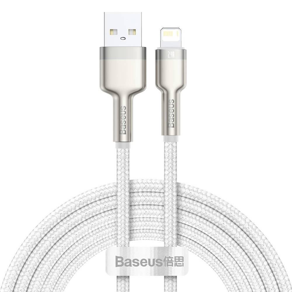 Cablu Baseus Cafule Lightning, 2m, alb