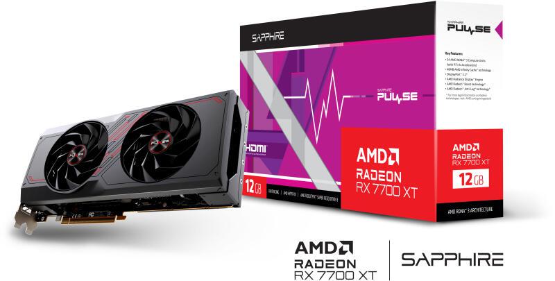 VGA SAPP PULSE AMD RADEON RX7700 XT 12GB