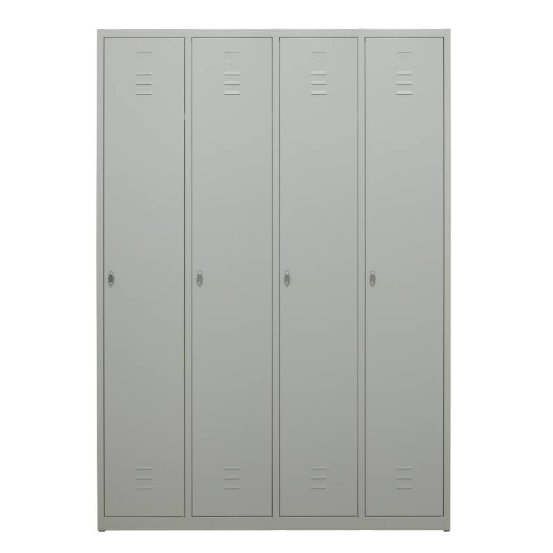 Vestiar metalic cu 4 usi 1170 x 500 x 1800 mm gri VESTIAR METALIC CU 4USI 1170X500X1800MM GRI