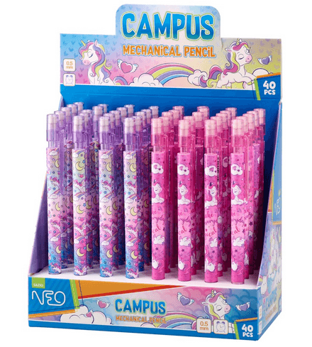 Creion mecanic 0.5mm Campus Unicorn cu guma de sters