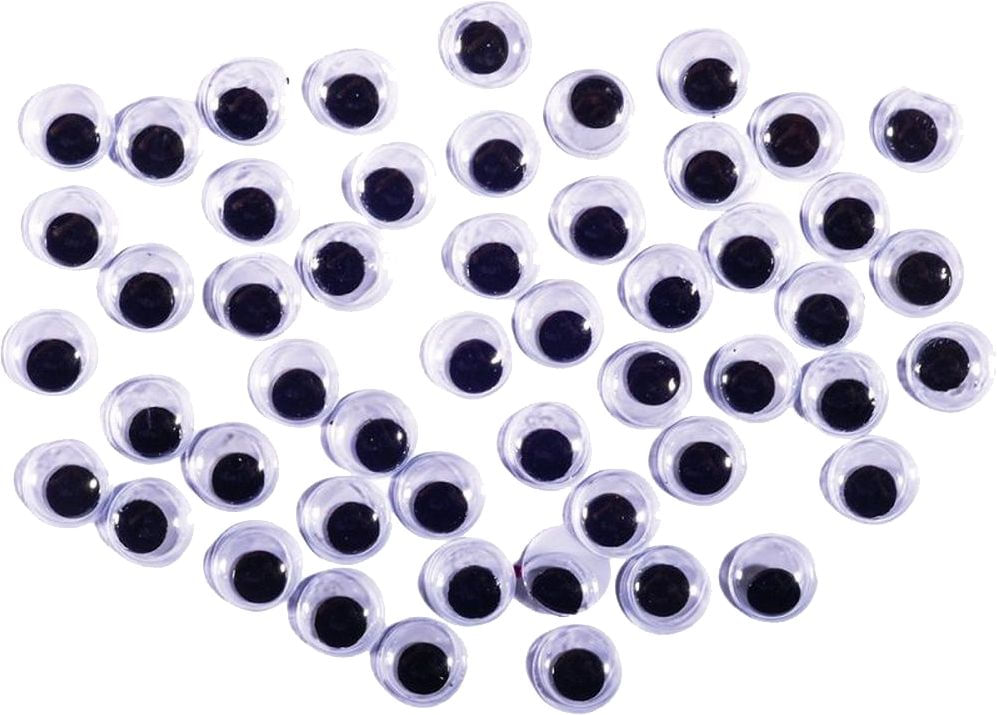 Set de Ochisori Colorati 10 mm din plastic pentru Crafting 50 buc OCHISORI 10MM 50BUC/SET JUNIOR