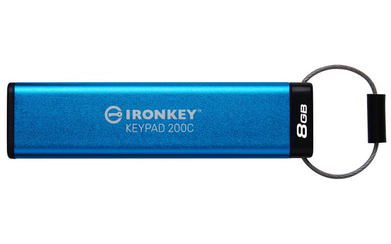 Kingston Ironkey Keypad 200C, 8GB, Blue