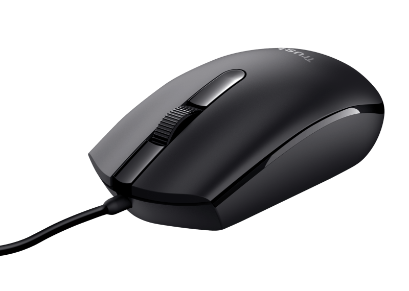 Mouse Trust Basi 1200 DPI, negru - 0 | YEO