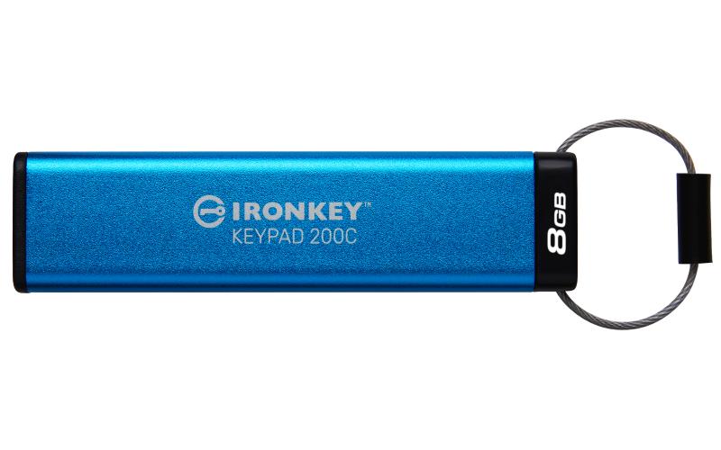 Kingston Ironkey Keypad 200C, 8GB, Blue