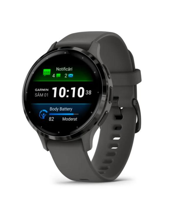 Ceas Garmin Venu 3S Pebble Gray/Slate Ceas Garmin Venu 3S Pebble Gray/Slate