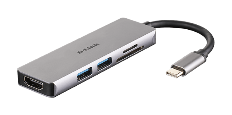 DLINK 5-IN-1 USB-C HUB DUB-M530