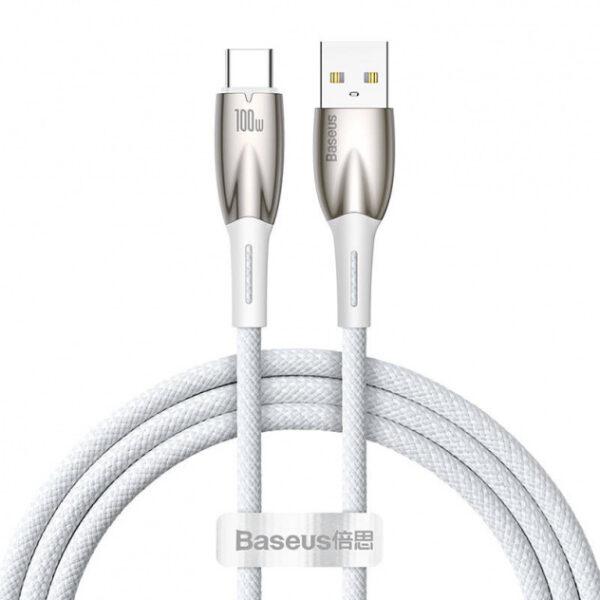 Cablu Retea Baseus Glimmer 100W 1m, alb