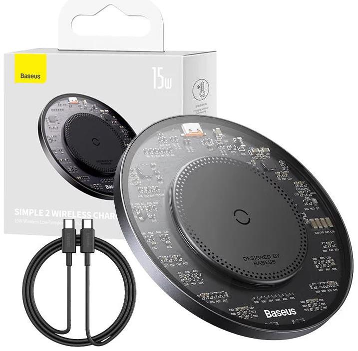 Incarcator WS Baseus Simple Qi 15W negru Incarcator WS Baseus Simple Qi 15W negru