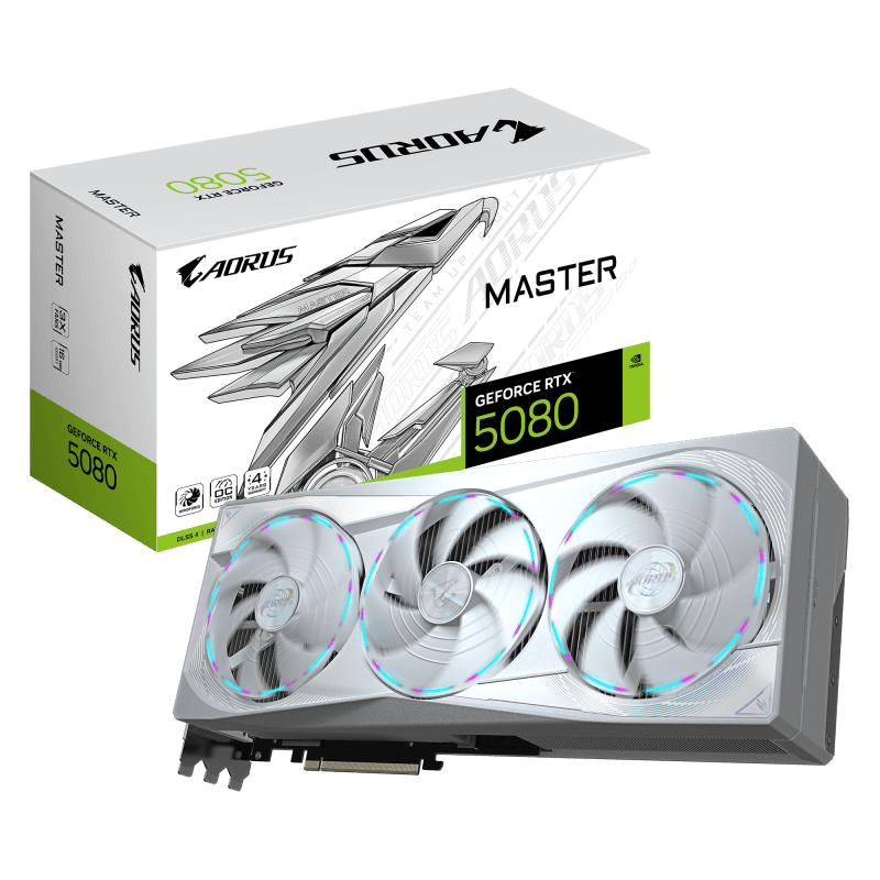VGA GB AORUS GF RTX 5080 MASTER ICE 16G VGA GB AORUS GF RTX 5080 MASTER ICE 16G