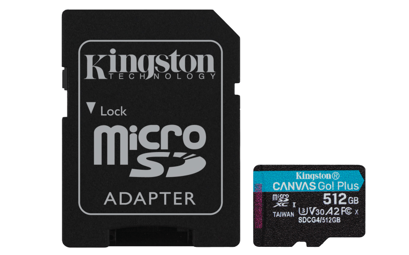 512GB microSDXC Canvas Go Plus Gen4 200M