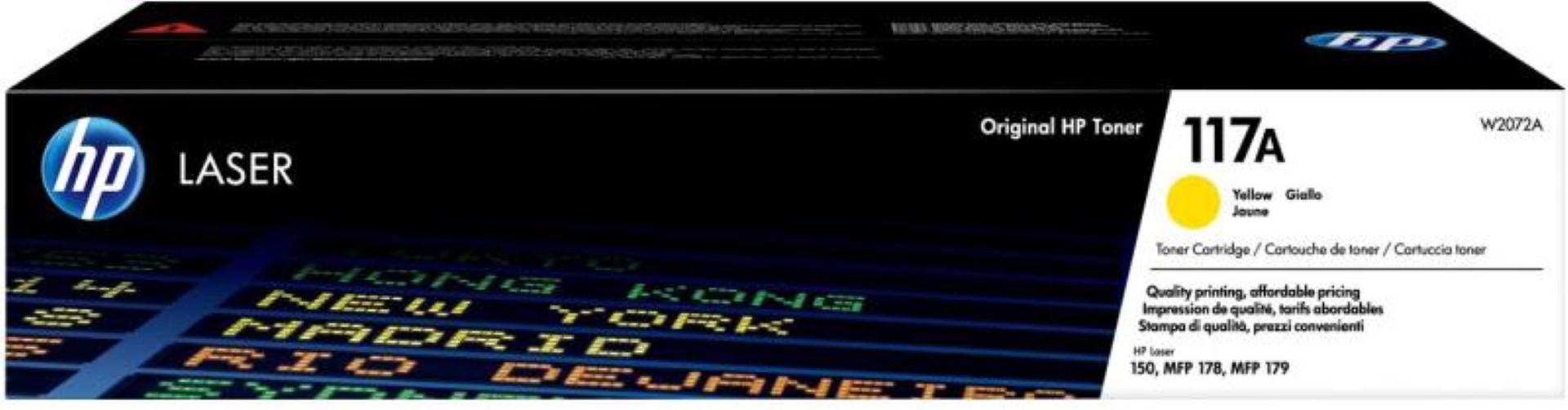 HP W2072A YELLOW TONER CARTRIDGE